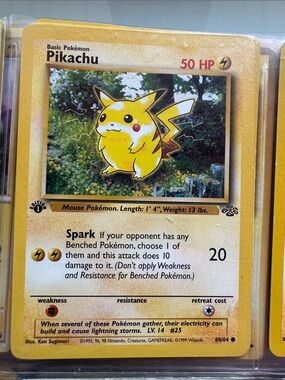 Pokemon Jungle 60 Pikachu 1st Edition Mint